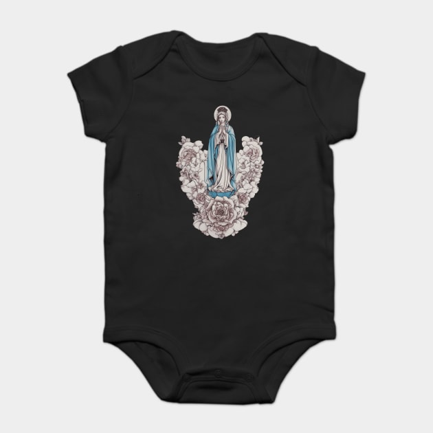 Mother of Jesus Baby Bodysuit by animegirlnft